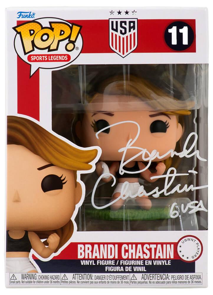 Brandi Chastain Signed Team USA #11 Funko Pop! Vinyl Figure Inscribed "6 USA"