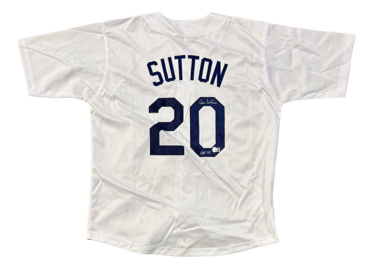 Don Sutton Signed Jersey Inscribed "HOF 98" (Beckett)