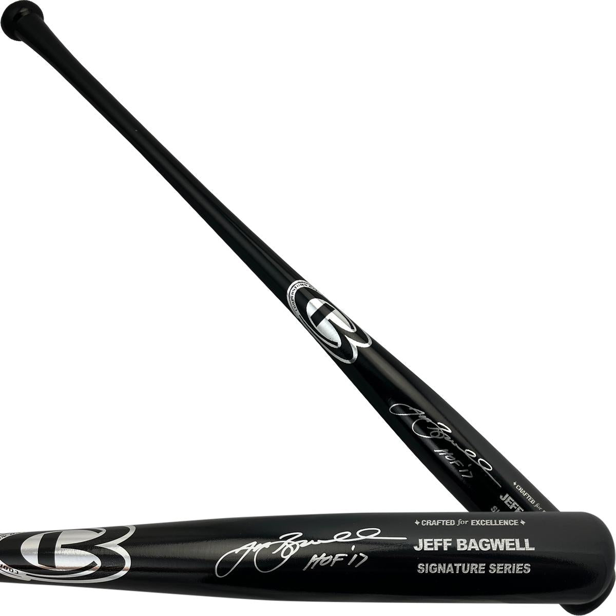 Jeff Bagwell Autographed Cooperstown Signature Series Baseball Bat | Inscribed “HOF 17” | TriStar Certified