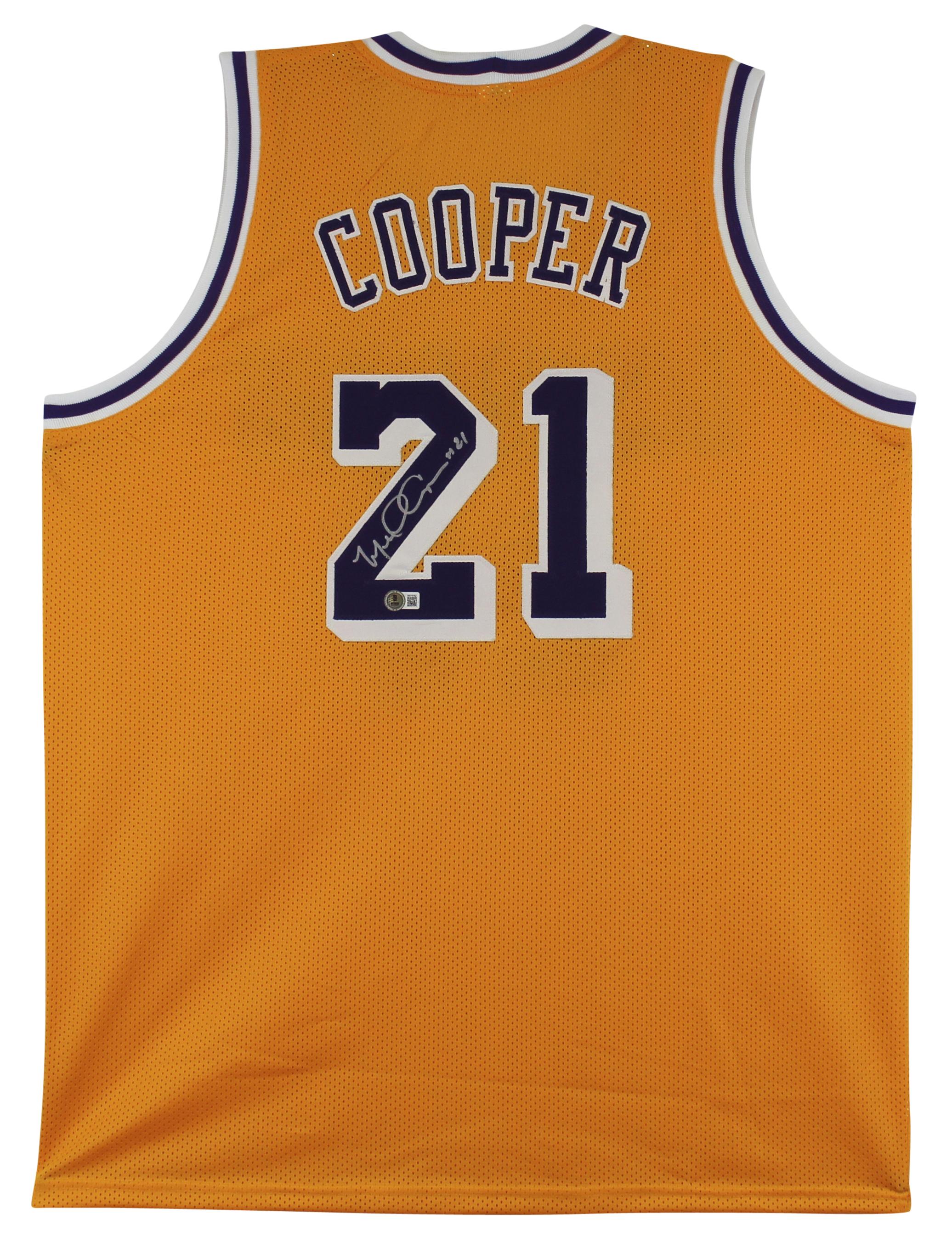 Michael Cooper Autographed Basketball Jersey | Beckett Certified Signature | Los Angeles Lakers NBA Champion
