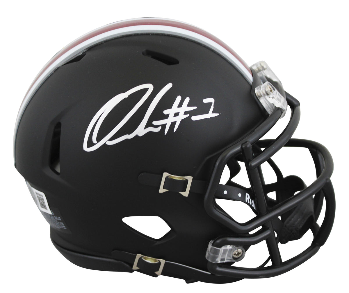 Quinshon Judkins Signed Ohio State Buckeyes Speed Mini Helmet (Beckett)