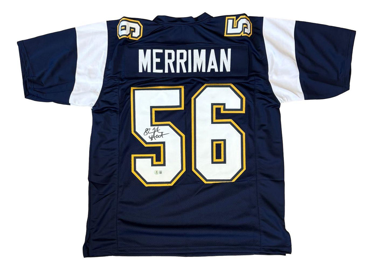 Shawn Merriman Signed Jersey Inscribed "Lights Out" (Beckett)