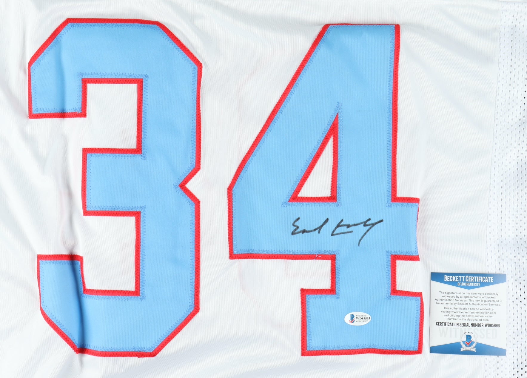 Earl Campbell Signed Jersey
