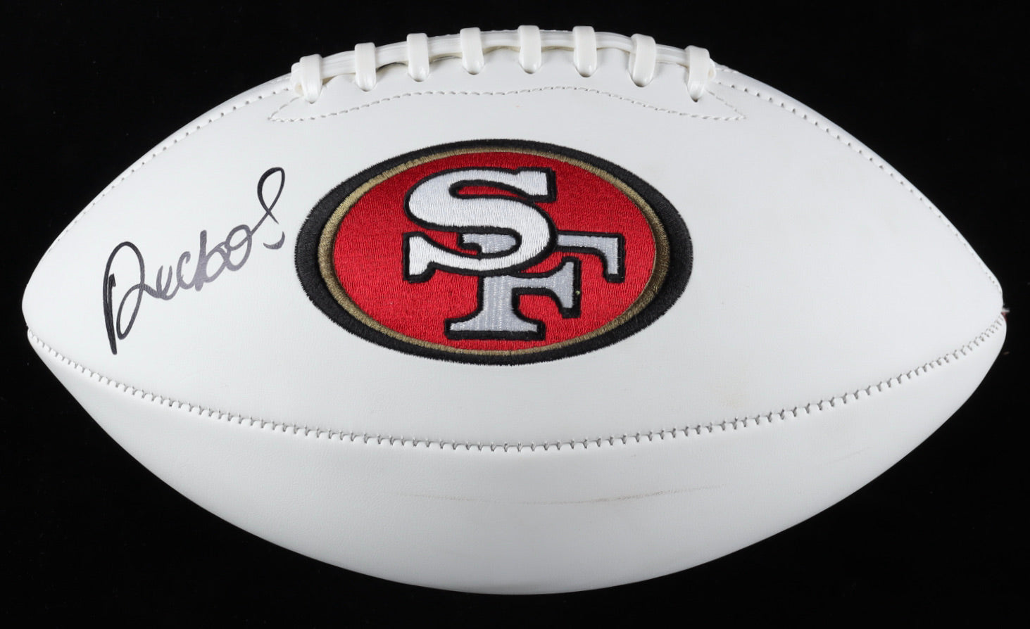 Deebo Samuel Autographed San Francisco 49ers Logo Football | PSA Certified Signature | NFL Memorabilia