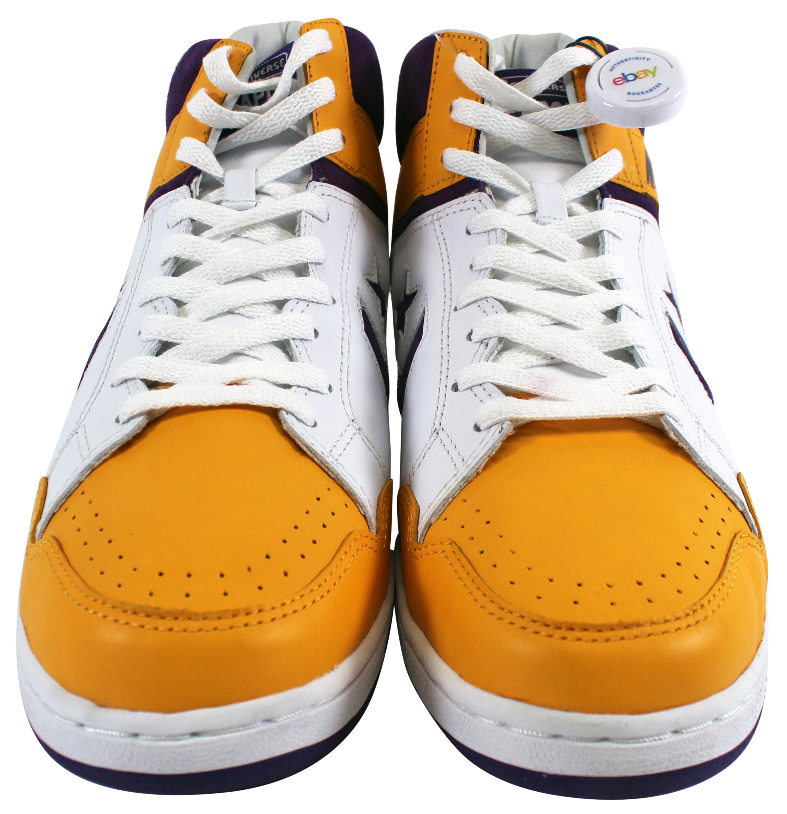 Authentic Magic Johnson Autographed Vintage Size 15  Converse Basketball Shoes HOF 02 Beckett COA