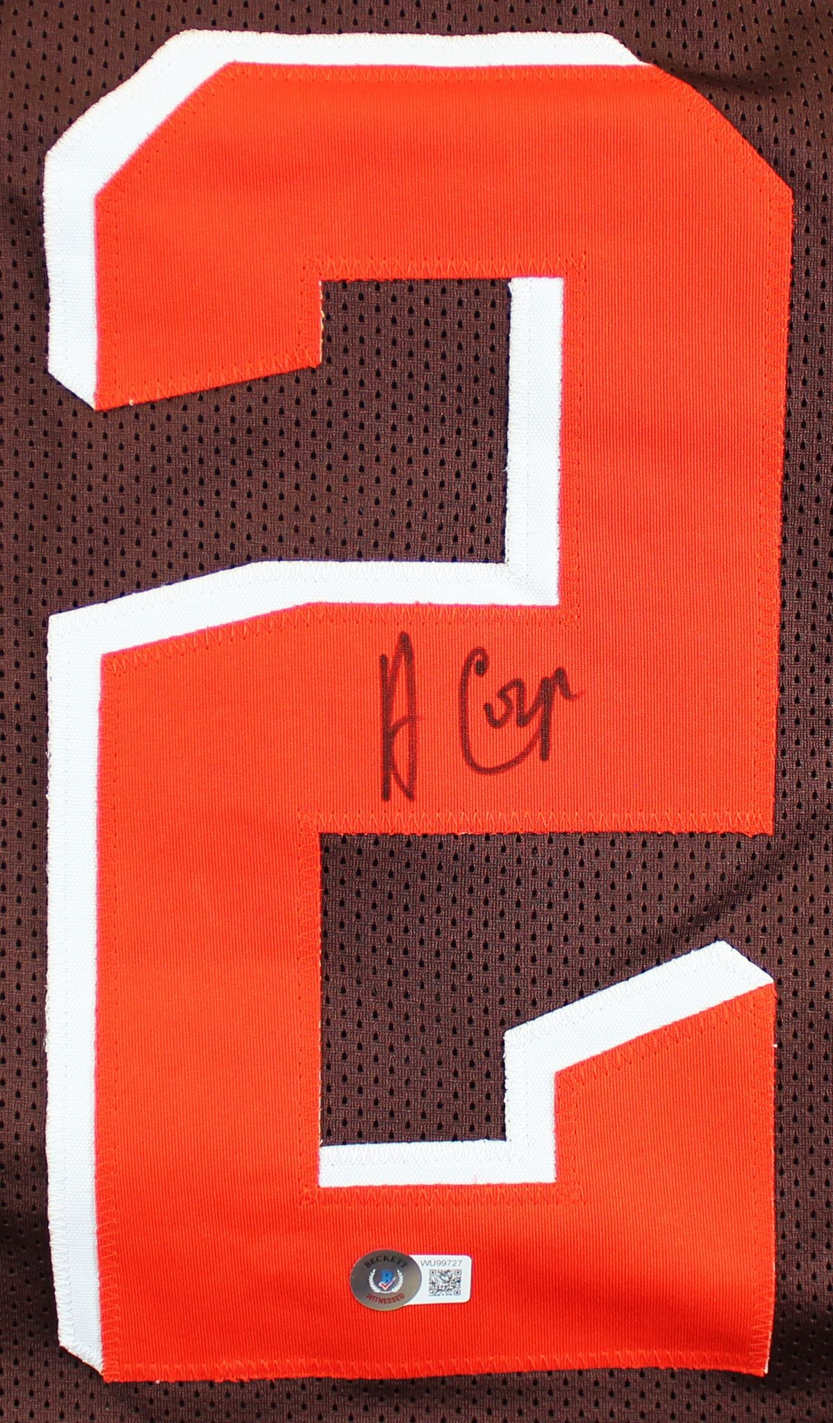 Authentic Amari Cooper Autographed Cleveland Browns Jersey Beckett COA