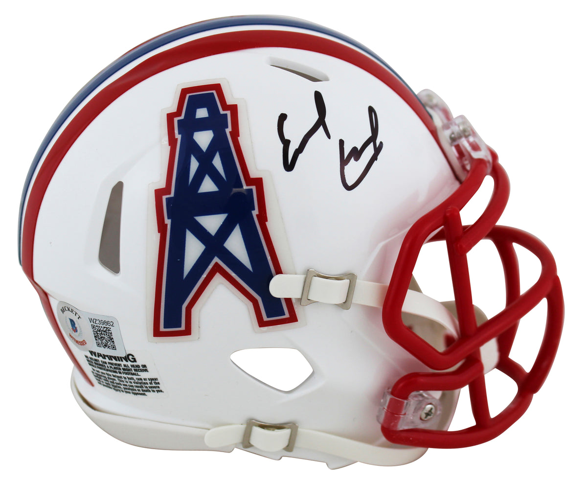 Earl Campbell Signed Oilers Speed Mini Helmet (Beckett)