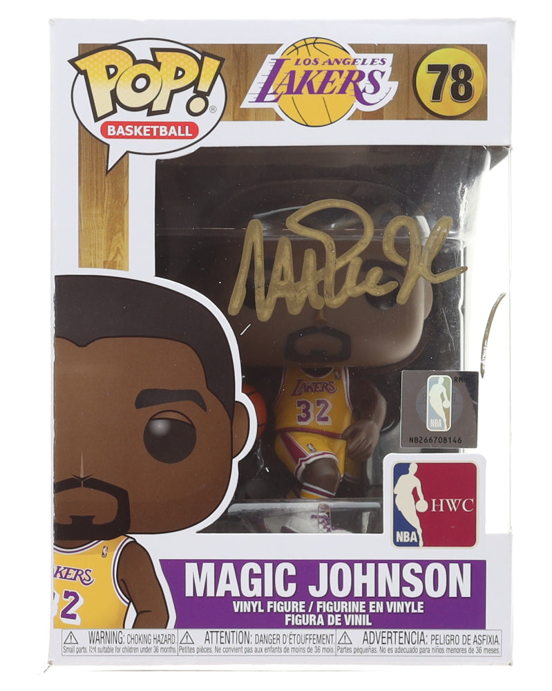 Authentic Magic Johnson Autographed Lakers 78 Funko Pop Beckett COA