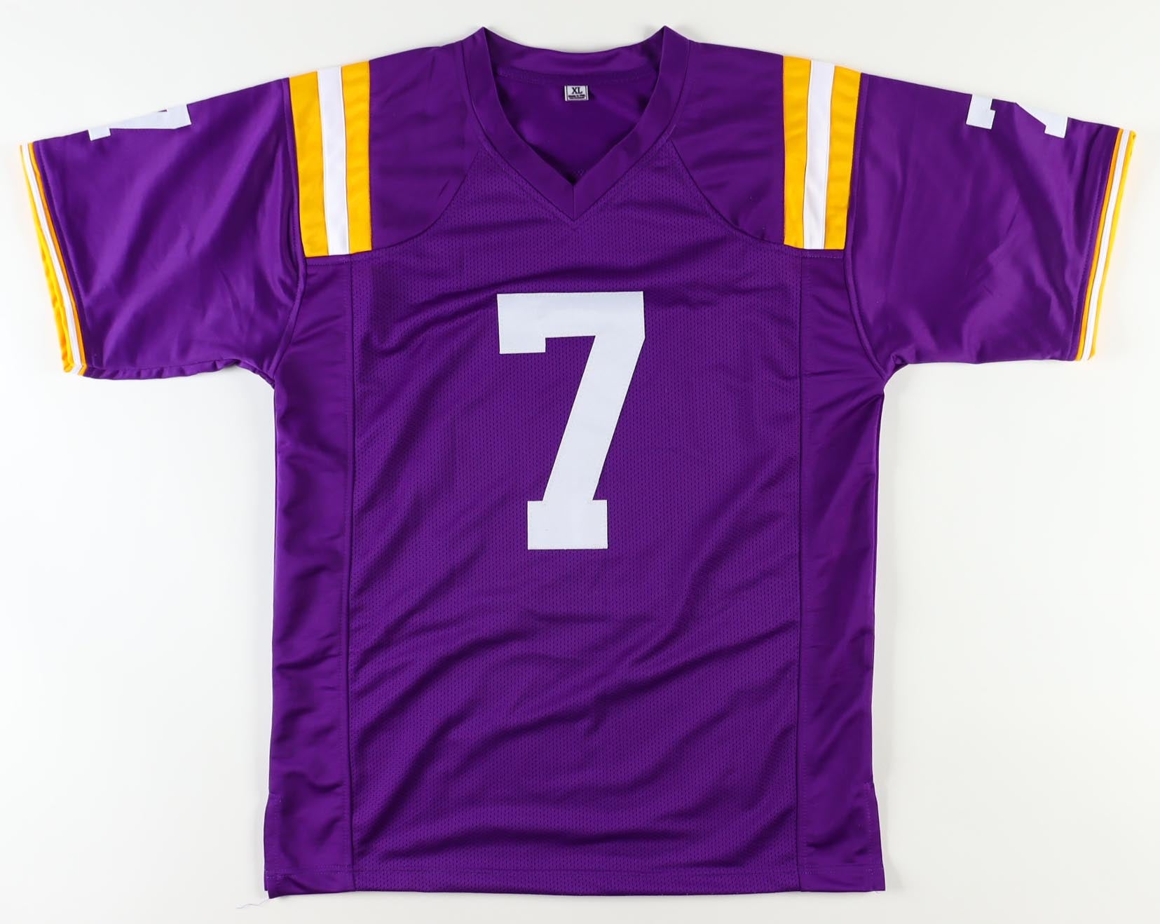 Leonard Fournette Signed & Inscribed "#7" Jersey