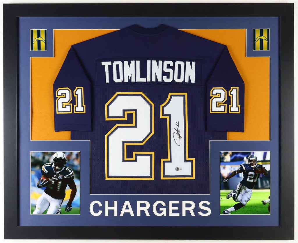 LaDainian Tomlinson Signed Custom Framed Jersey Display (Beckett)