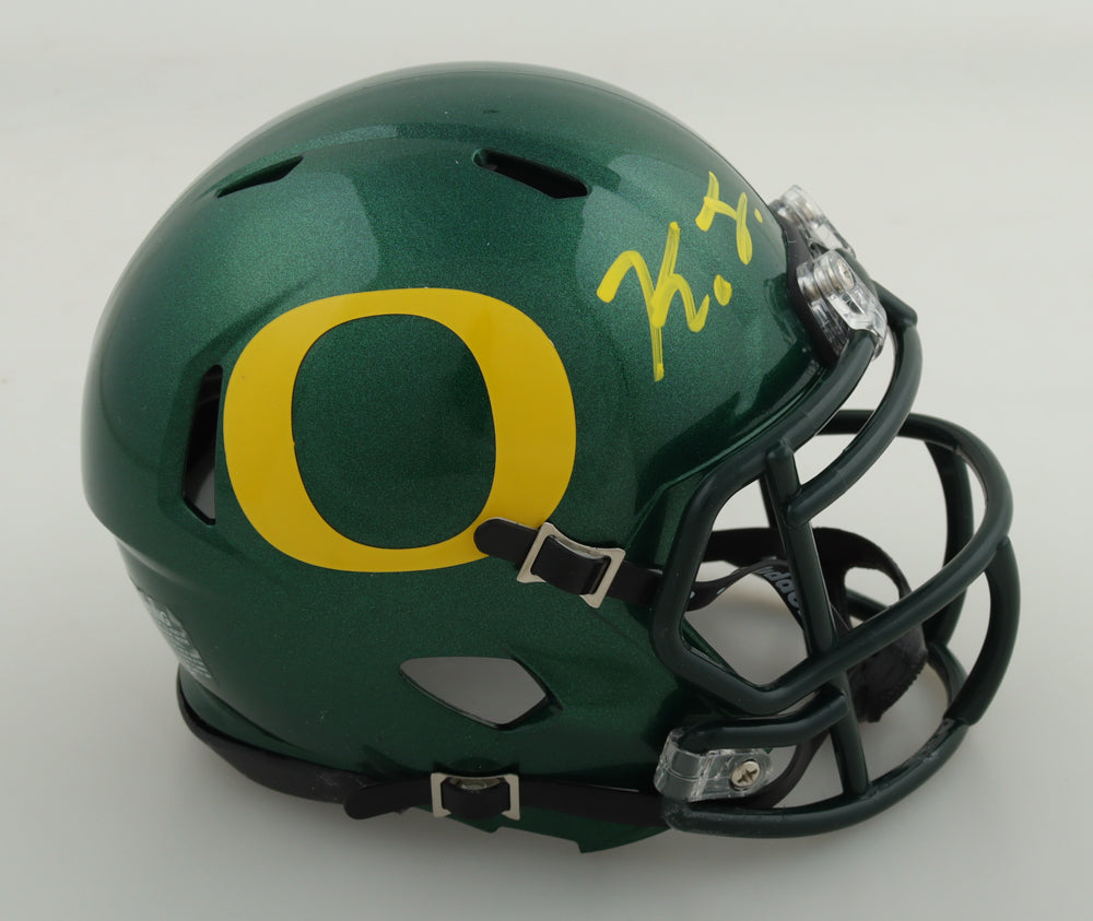 Kayvon Thibodeaux Signed Oregon Ducks Speed Mini Helmet (Beckett)