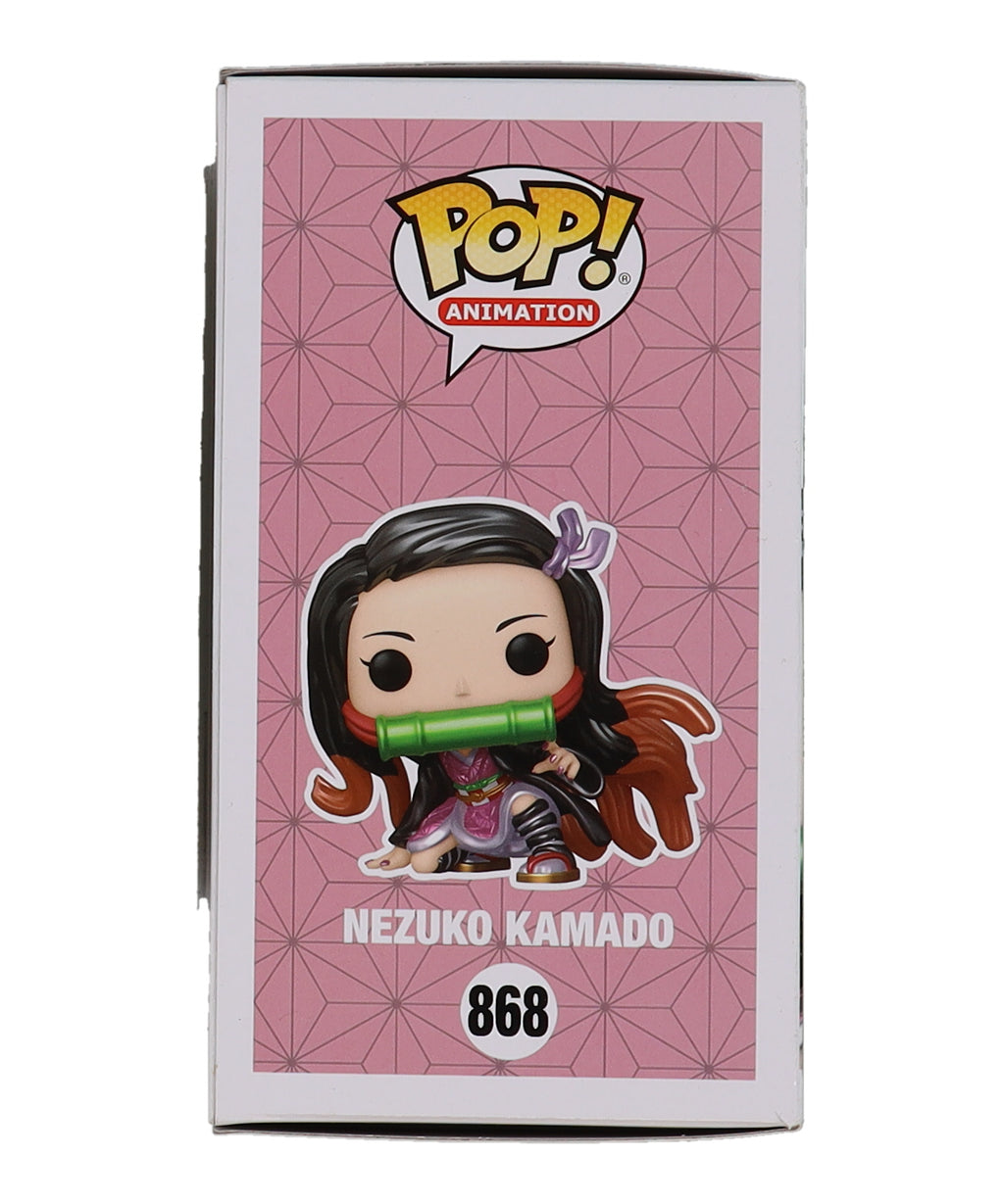 Abby Trott Signed "Demon Slayer" #868 Nezuko Kamado Funko Pop! Vinyl Figure with Extensive Inscription (JSA)
