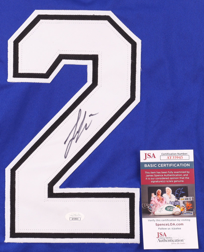 Authentic Luke Schenn Autographed Tampa Bay Lightning Jersey JSA COA