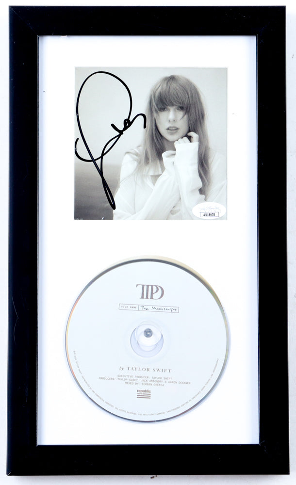 Taylor Swift Autographed “The Tortured Poets Department” Framed CD Display | Signed Album Insert w/ Disc | JSA Certified