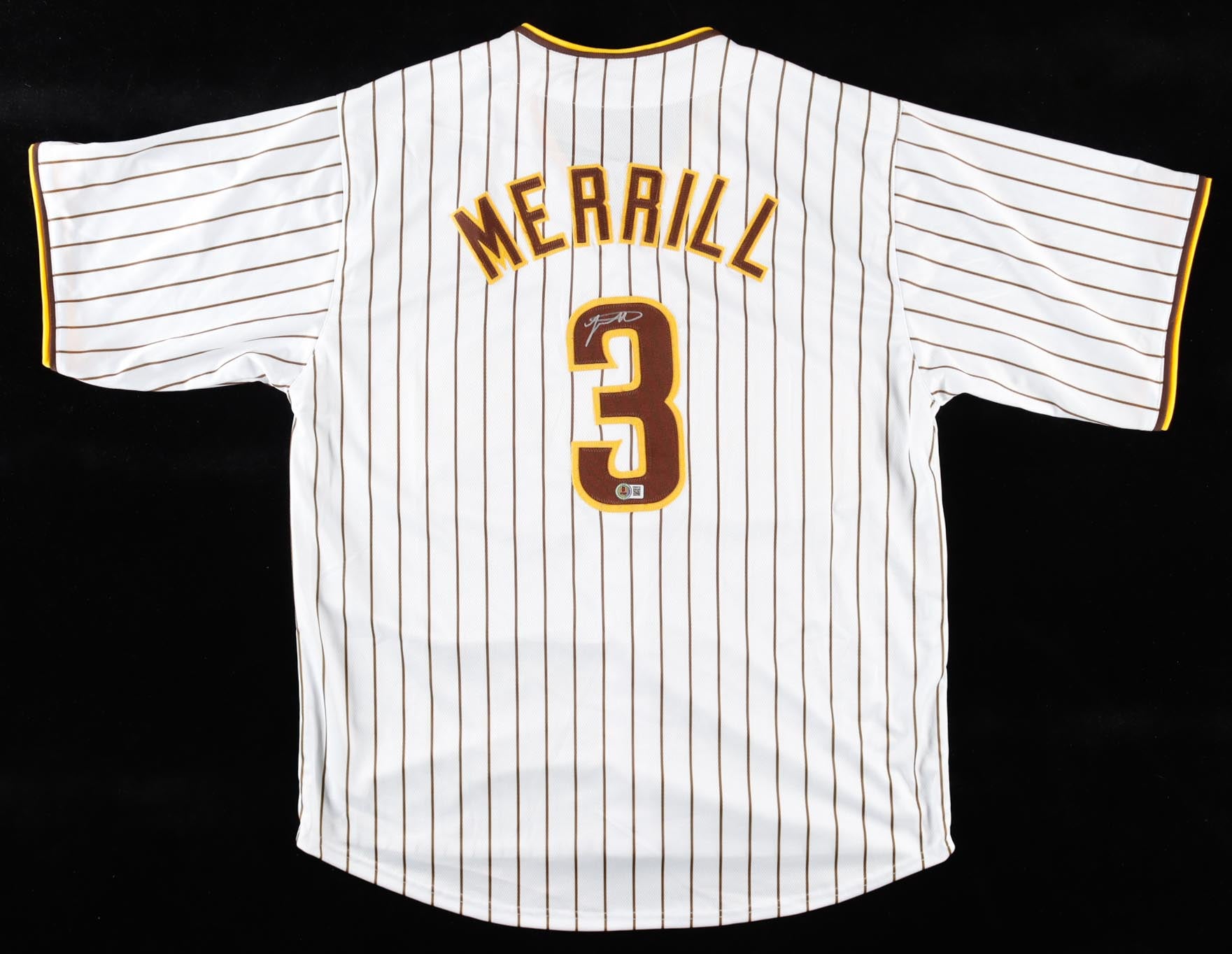 Jackson Merrill Autographed Baseball Jersey | Beckett Certified Signature | MLB Rising Star Memorabilia