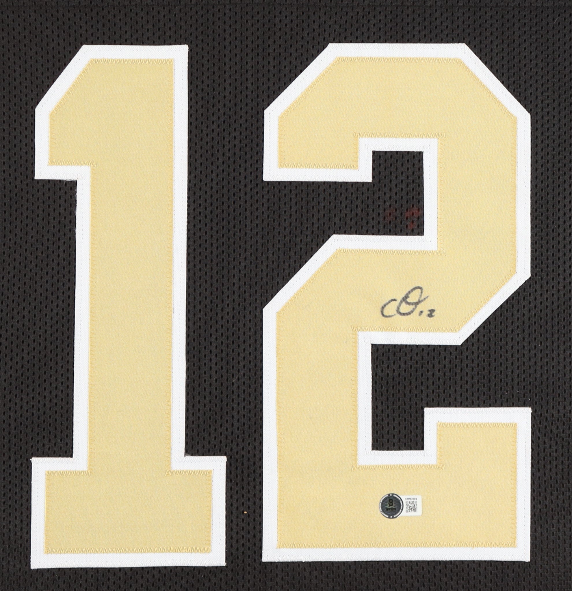 Chris Olave Signed Custom Framed Jersey Display
