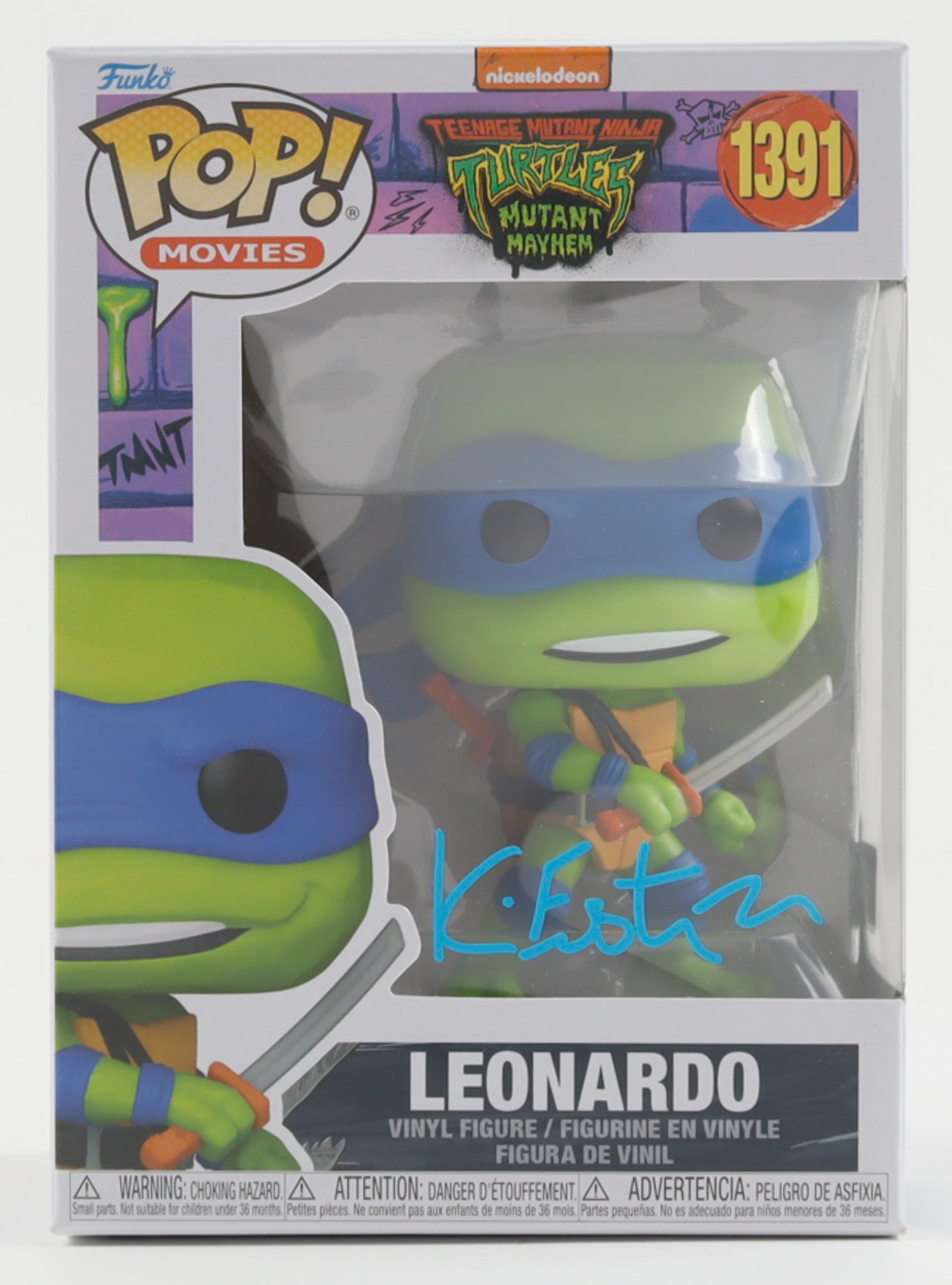 Kevin Eastman Autographed TMNT Leonardo Funko Pop #1391 | PA Certified Signature | Ninja Turtles Creator