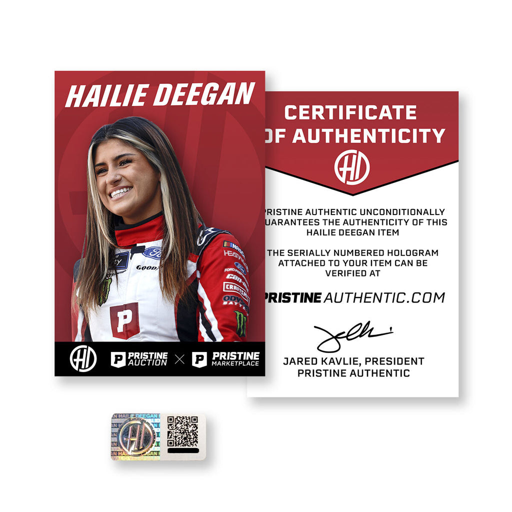 Authentic Hailie Deegan Autographed Full-Size Racing Helmet Deegan COA