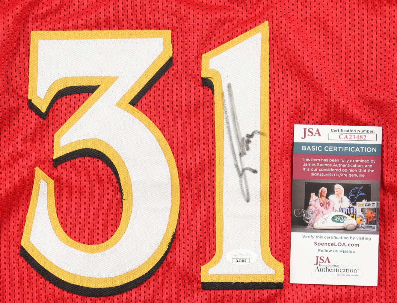 Jason Terry Autographed Atlanta Hawks Basketball Jersey | JSA Certified Signature | NBA Memorabilia