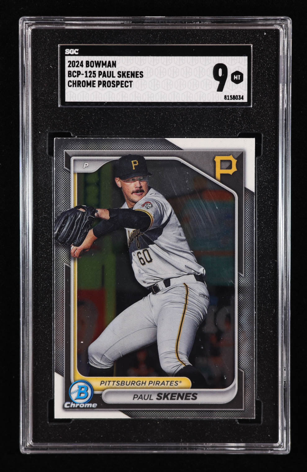 Paul Skenes 2024 Bowman Chrome Prospects #BCP125 Rookie Card RC | SGC 9 Mint