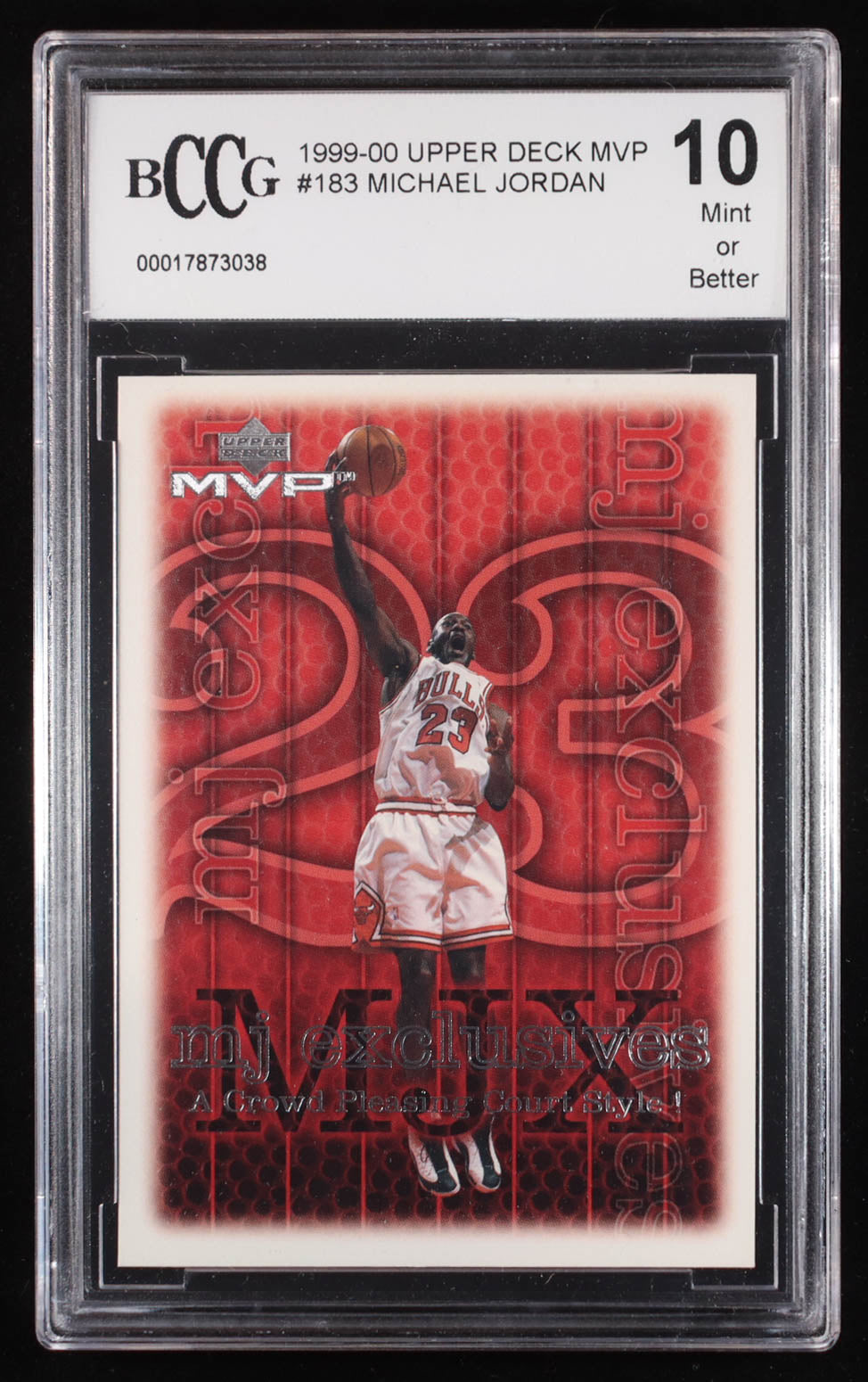 Michael Jordan 1999-00 Upper Deck MVP #183 – BCCG 10