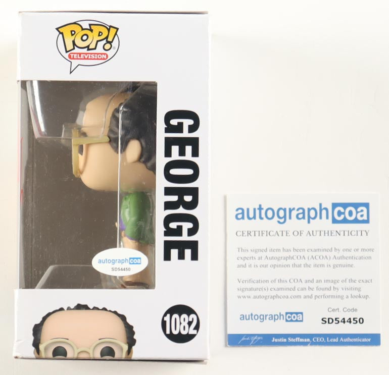 Jason Alexander Autographed Seinfeld Funko Pop #1082 | George Costanza | AutographCOA Certified