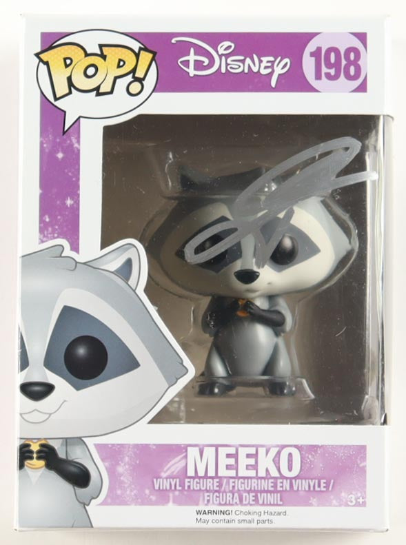 Authentic John Kassir Autographed Disney 198 Meeko Funko Pop ACOA COA