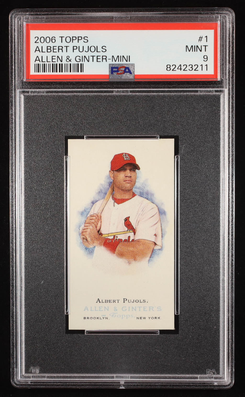Albert Pujols 2006 Topps Allen & Ginter Mini #1 – PSA 9 (Mint)