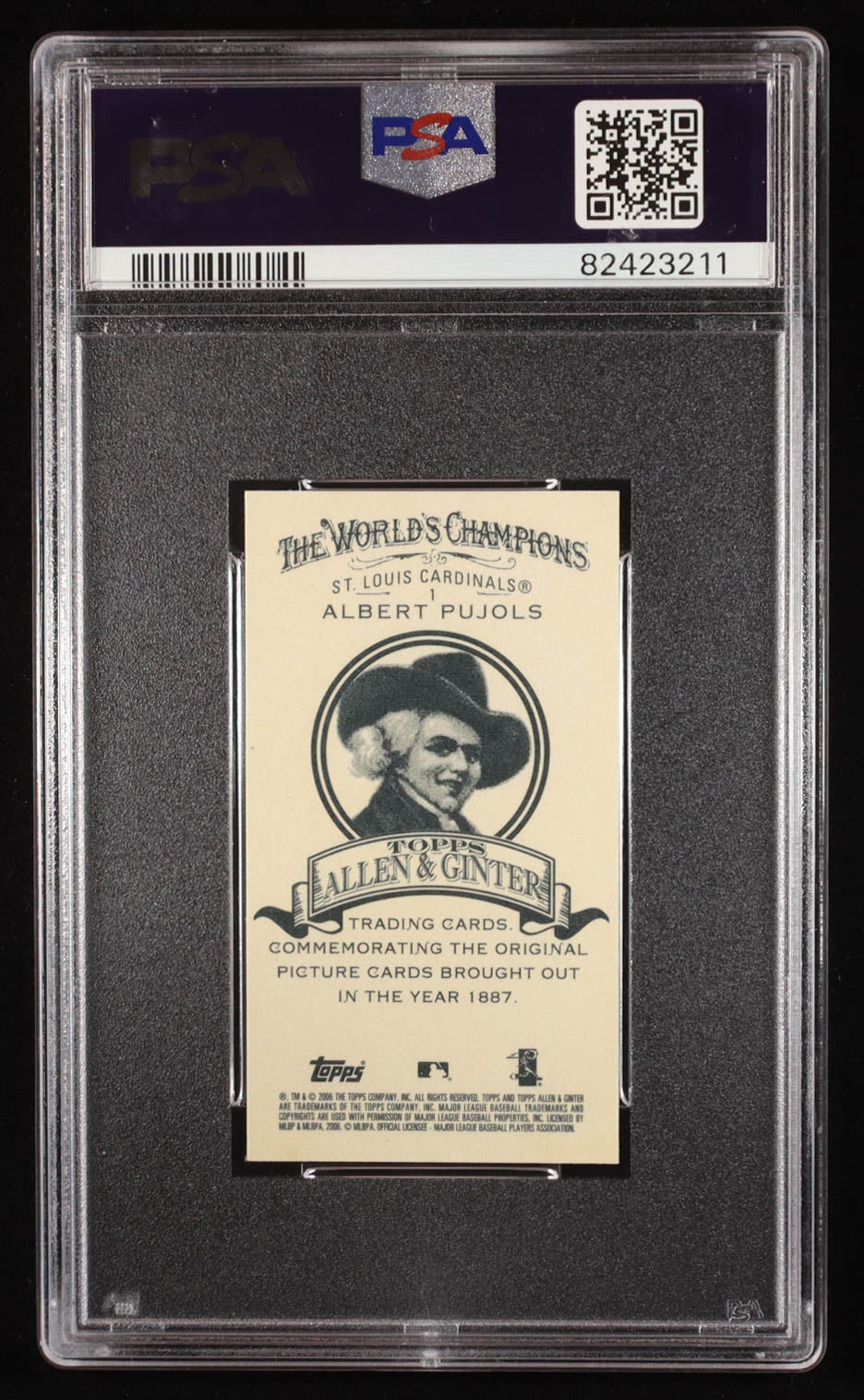 Albert Pujols 2006 Topps Allen & Ginter Mini #1 – PSA 9 (Mint)