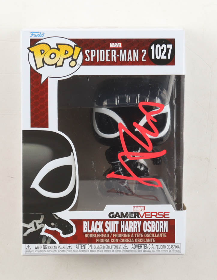 Authentic James Franco Autographed Spider-Man 2 1027 Black Suit Harry Osborn Funko Pop ACOA COA