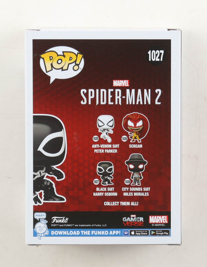 Authentic James Franco Autographed Spider-Man 2 1027 Black Suit Harry Osborn Funko Pop ACOA COA