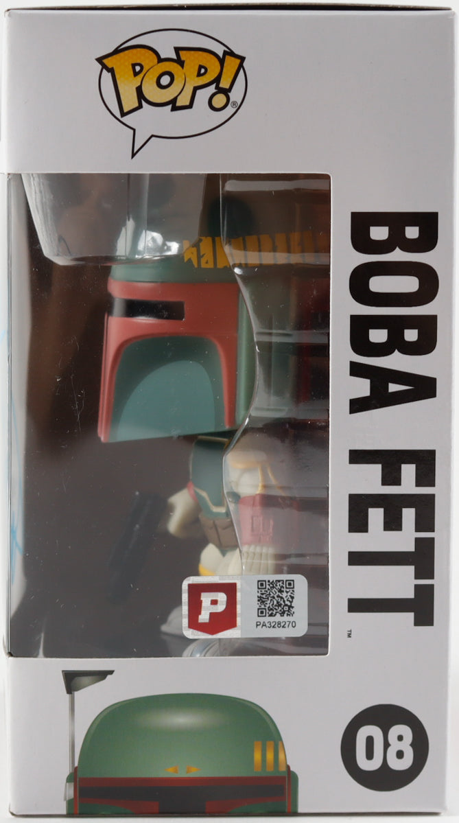 Authentic Dickey Beer Autographed Star Wars #08 Boba Fett Funko Pop PA COA