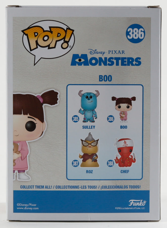Mary Gibbs Signed "Monster's Inc." #386 Funko Pop! Inscribed "Boo" (JSA)