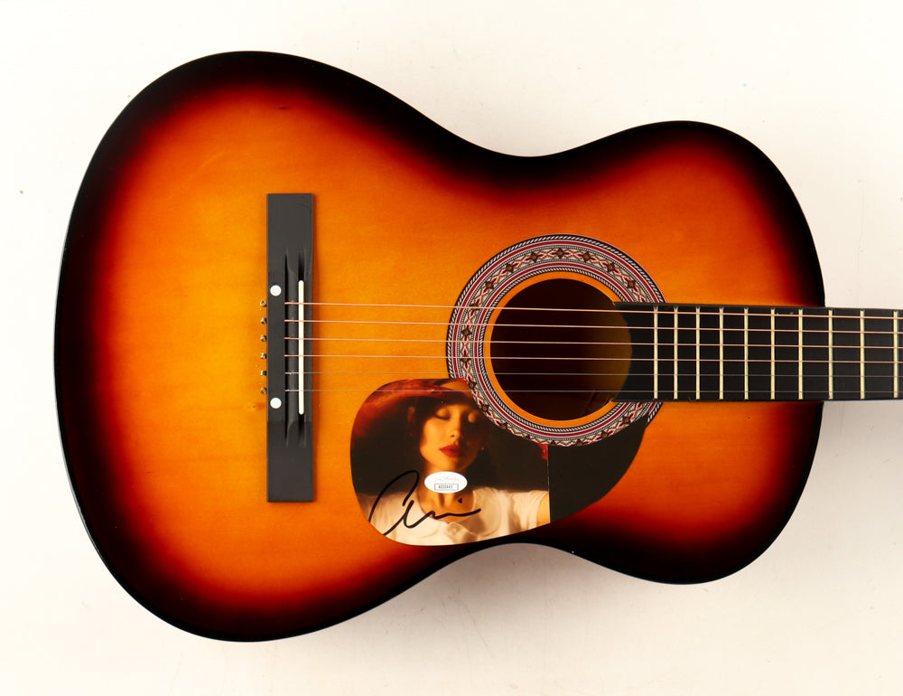 Ariana Grande Autographed Guitar w/ Signed Custom Insert Pickguard | JSA Certified | Pop Music Memorabilia