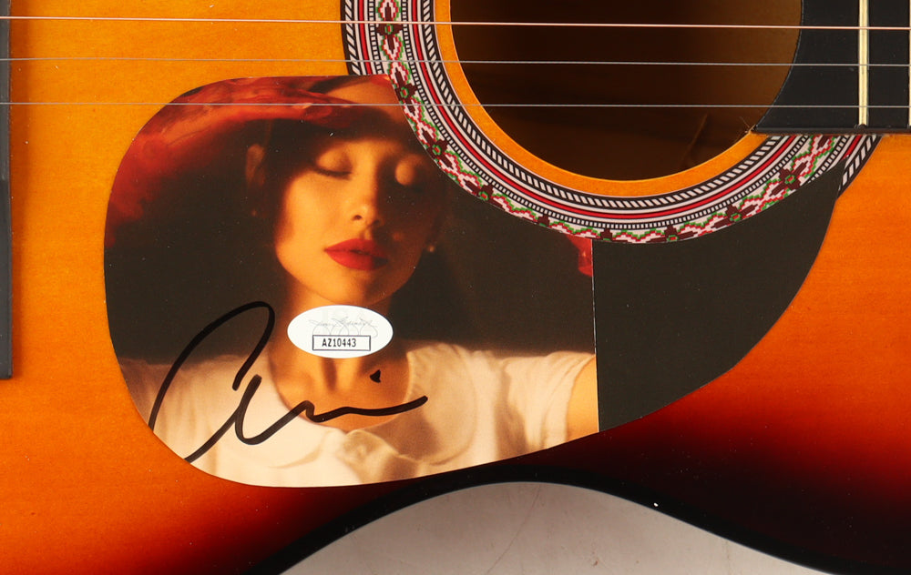Ariana Grande Autographed Guitar w/ Signed Custom Insert Pickguard | JSA Certified | Pop Music Memorabilia