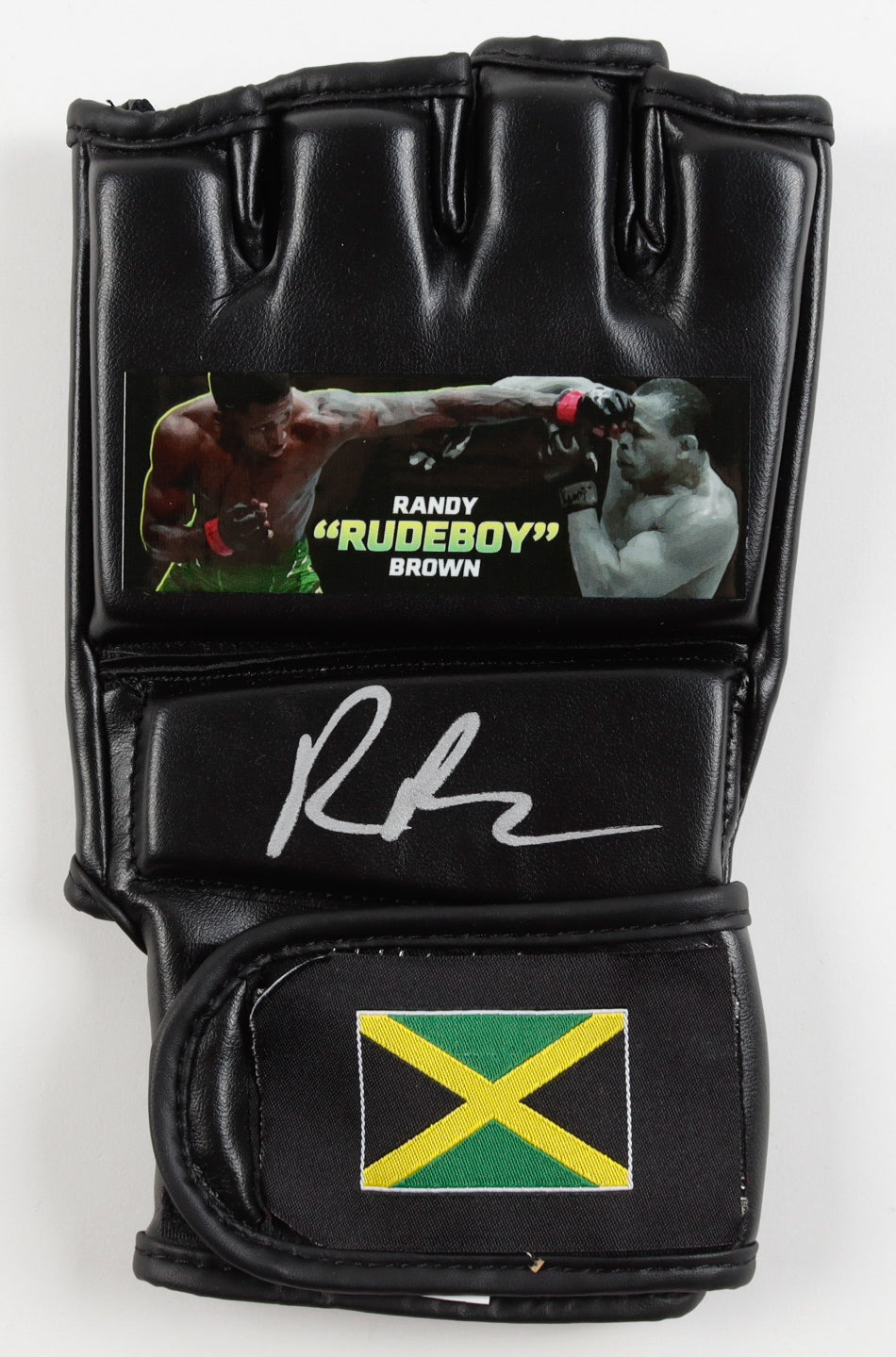 Randy Brown Autographed Custom Jamaica MMA Fight Glove | PA Authenticated | UFC Memorabilia