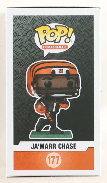 Ja’Marr Chase Autographed Cincinnati Bengals Funko Pop! #177 | Beckett Certified Signature | NFL Memorabilia