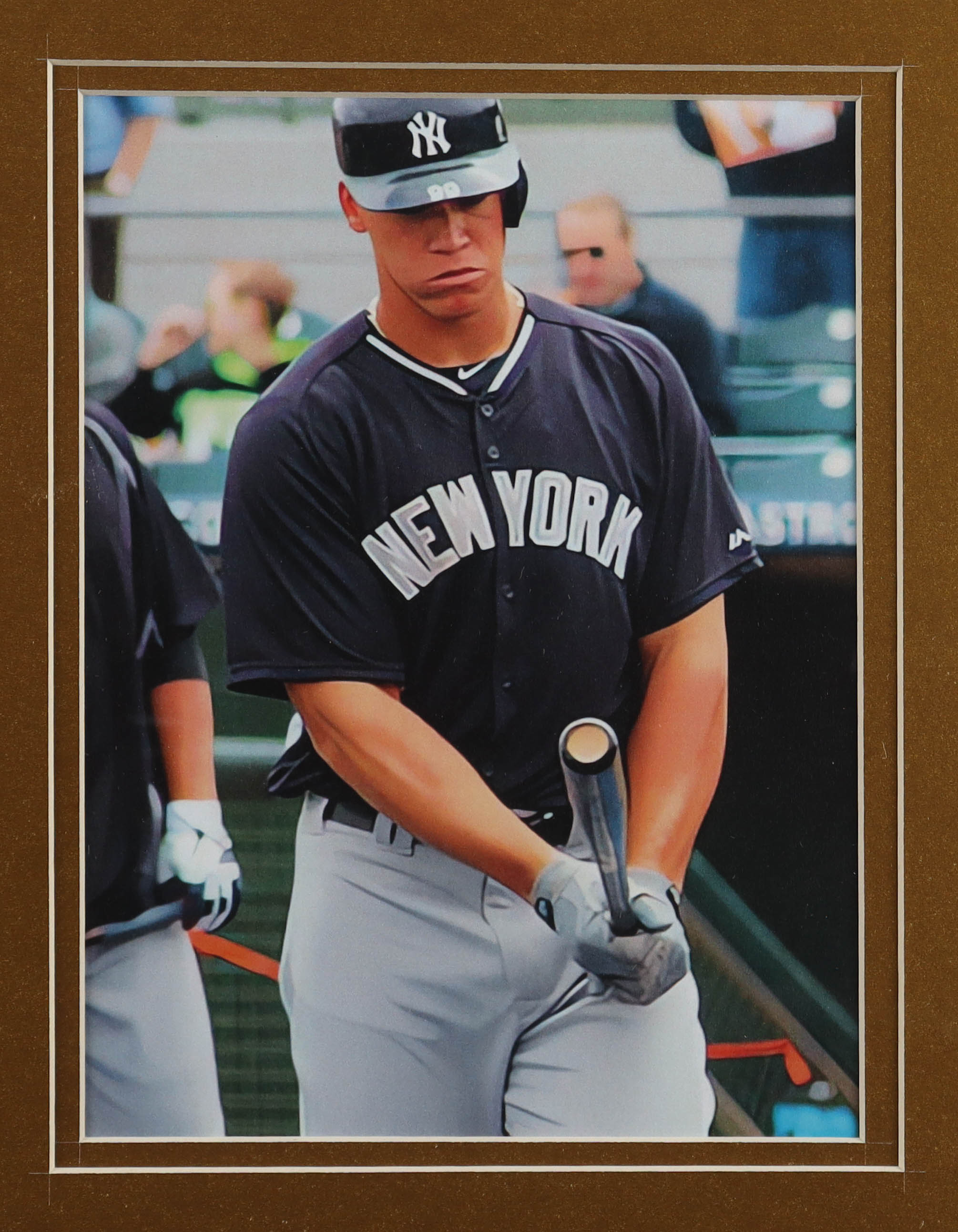 Aaron Judge Custom Framed Jersey Display with Uniform Pin & Name Plaque