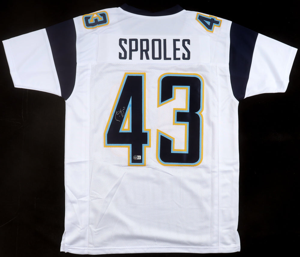 Darren Sproles Autographed Los Angeles Chargers Football Jersey | Beckett Certified Signature | NFL Memorabilia