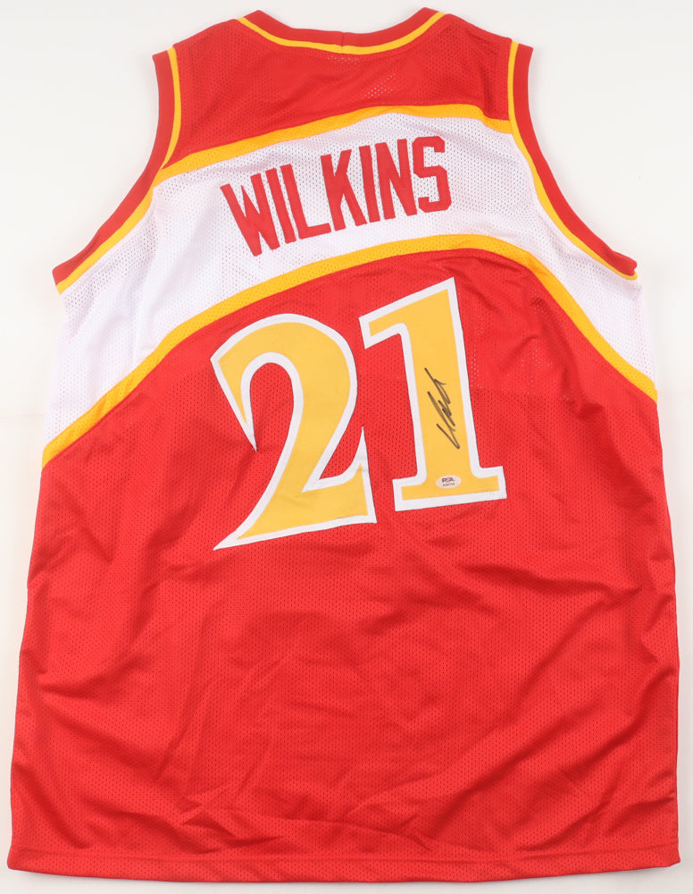 Authentic Dominique Wilkins Autographed Jersey PSA COA
