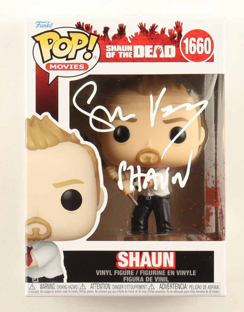 Simon Pegg Autographed Shaun of the Dead Funko Pop #1660 | Inscribed “Shaun” | Beckett Certified