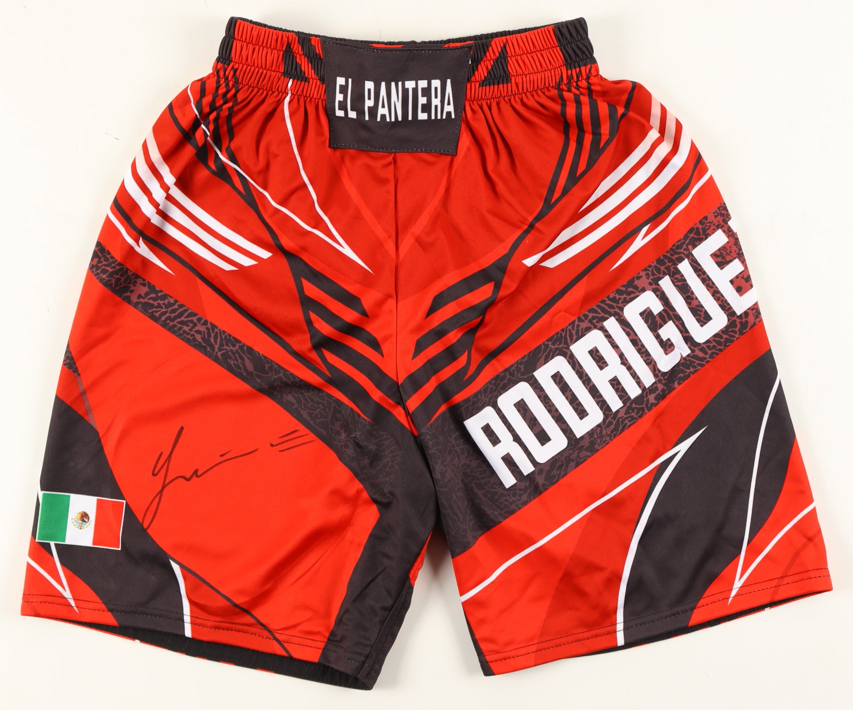 Authentic Yair Rodriguez Autographed El Pantera Custom Fight Shorts Beckett COA