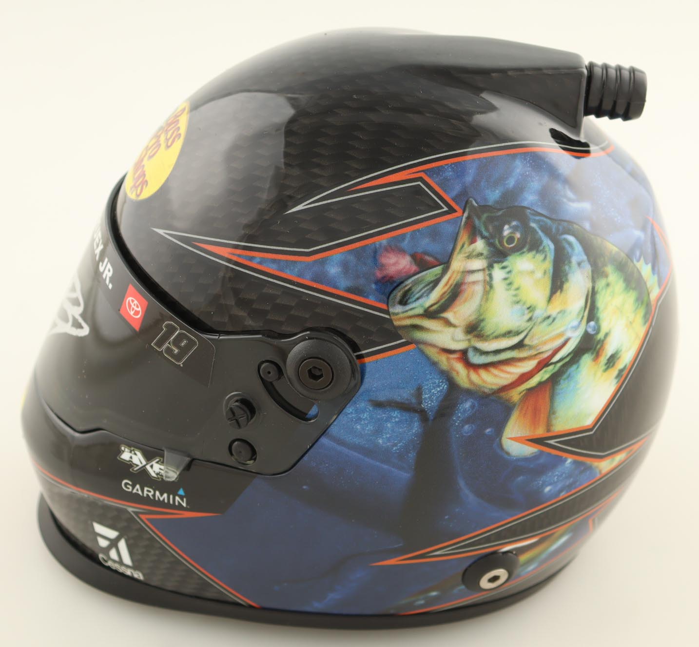 Authentic Martin Truex Jr. Autographed NASCAR Bass Pro Shops Mini Helmet PA COA