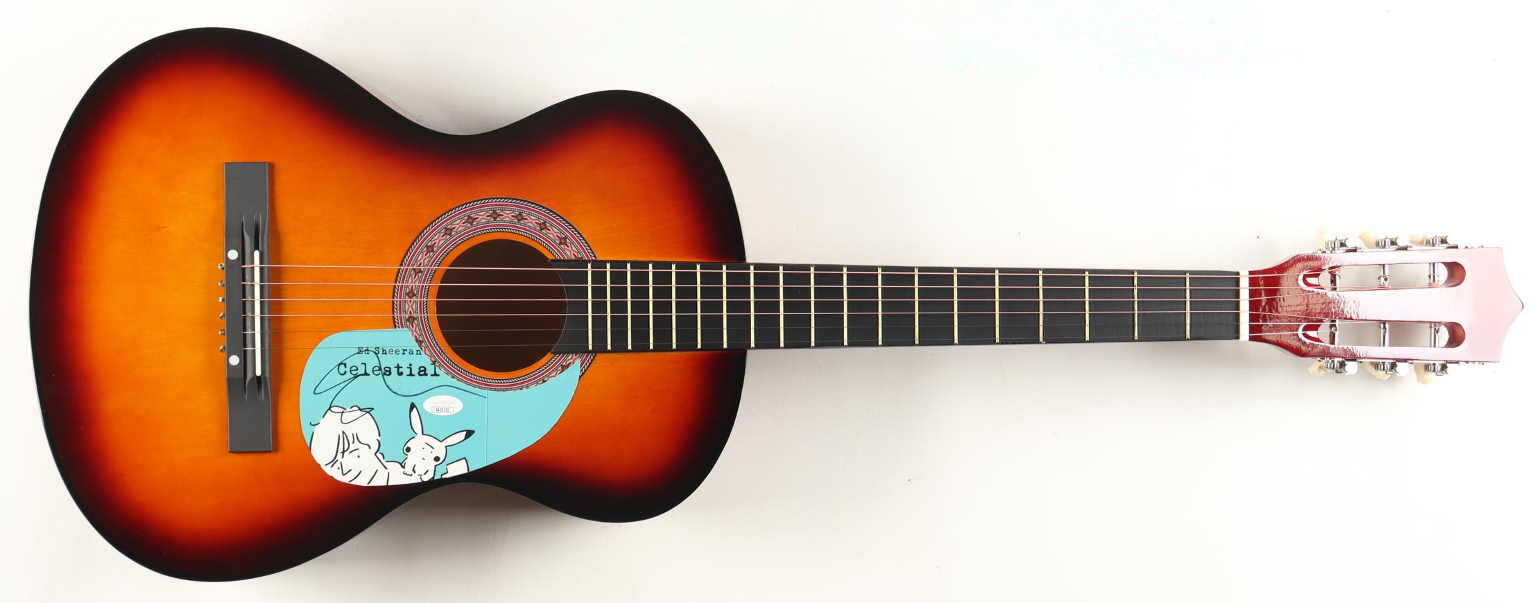 Ed Sheeran Autographed Guitar w/ Signed Custom Insert Pickguard | JSA Certified Signature | Music Memorabilia