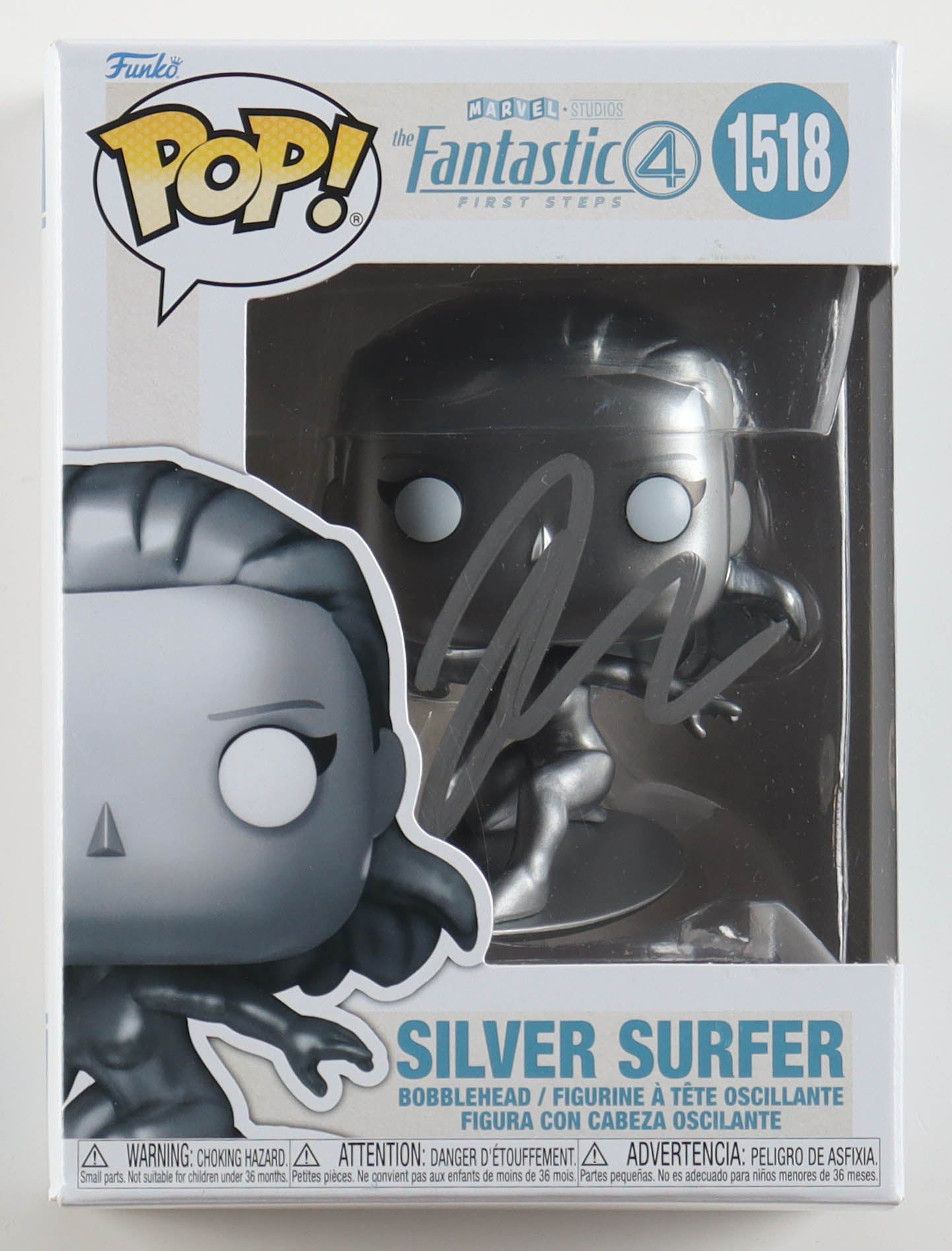 Julia Garner Autographed Silver Surfer Funko Pop #1518 | Fantastic Four: First Steps | PSA Certified Signature