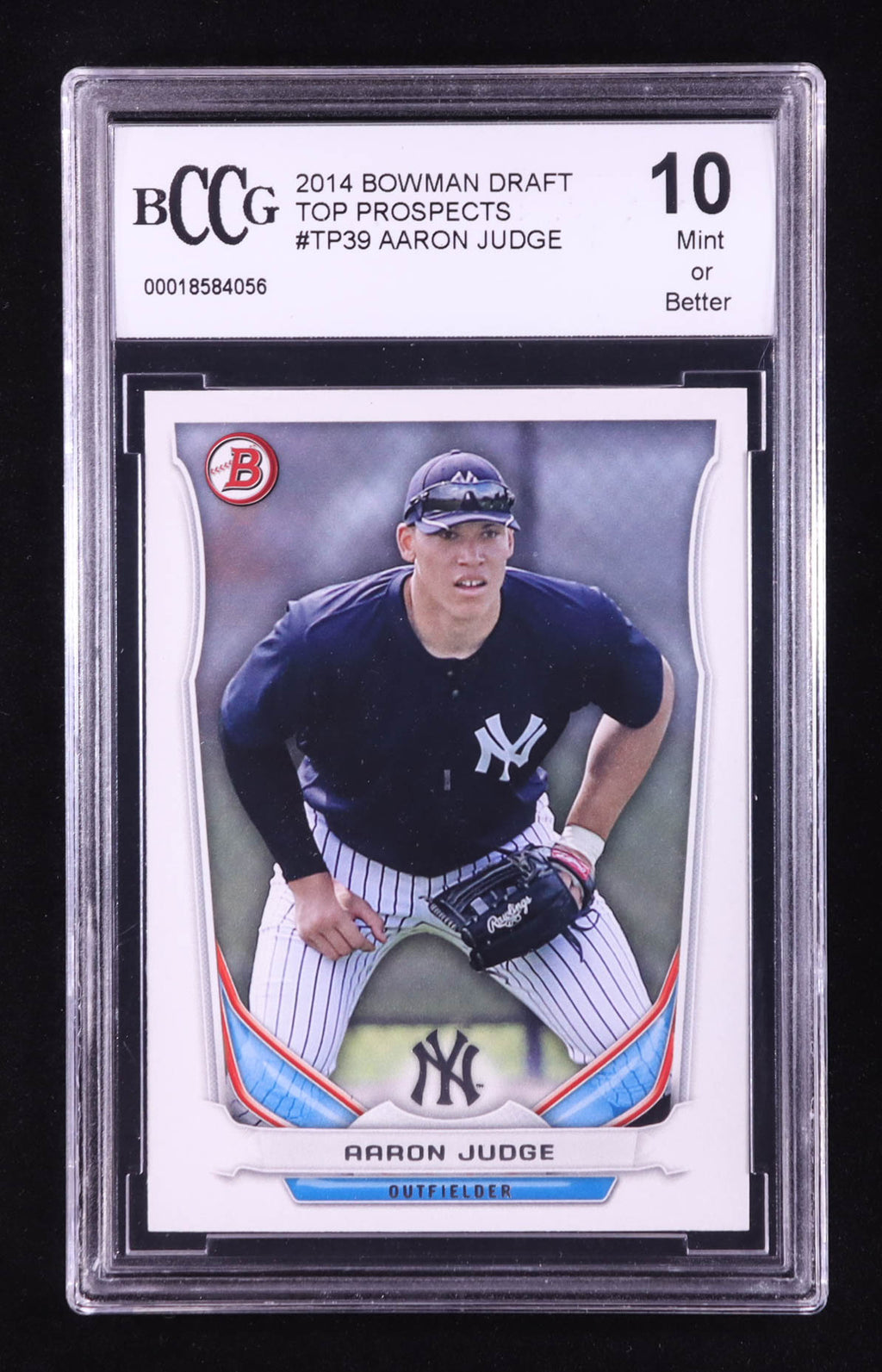 Aaron Judge 2014 Bowman Draft Top Prospects #TP39 Rookie Card RC | BCCG 10 Mint | New York Yankees