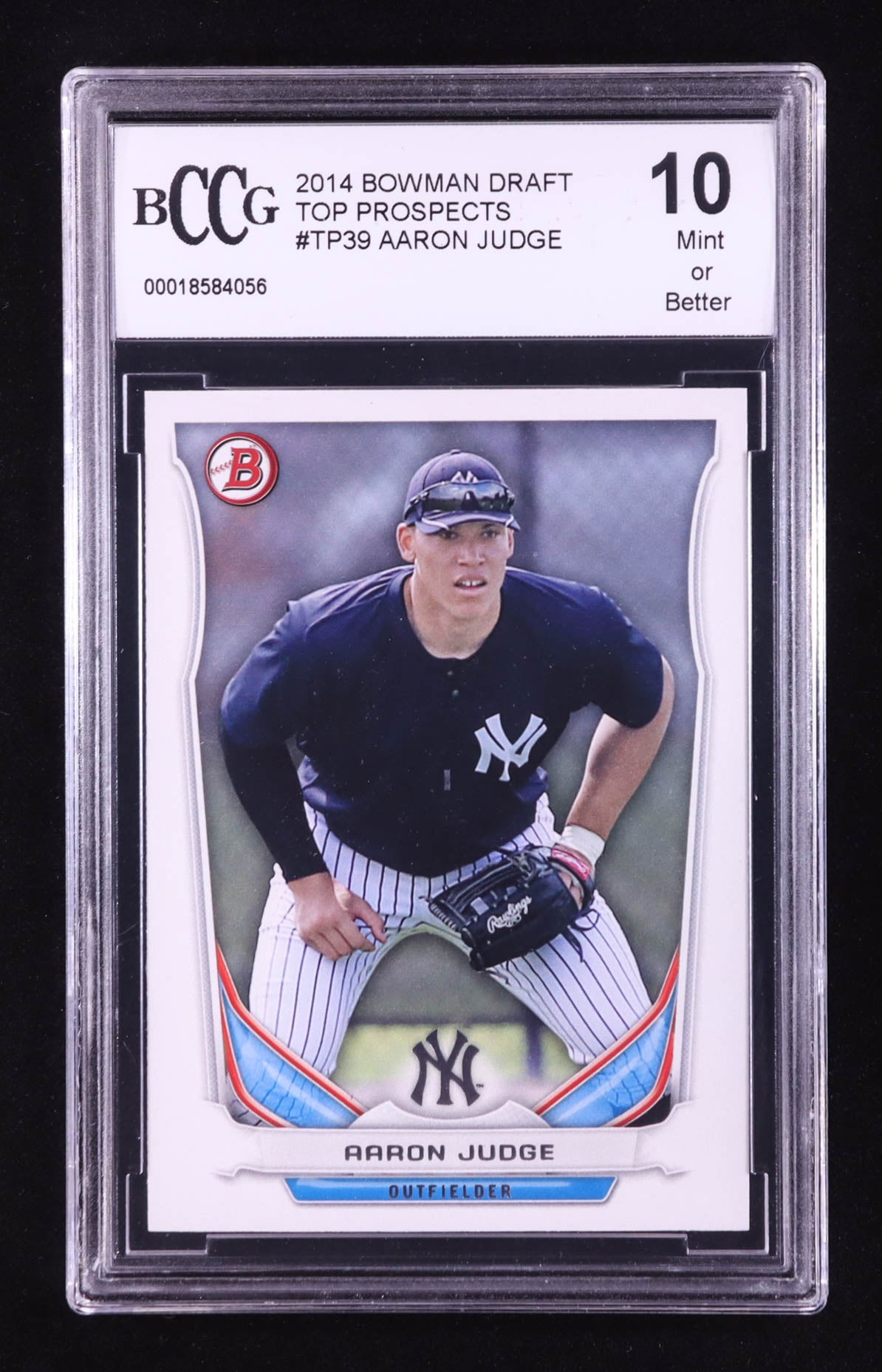 Aaron Judge 2014 Bowman Draft Top Prospects #TP39 Rookie Card RC | BCCG 10 Mint | New York Yankees