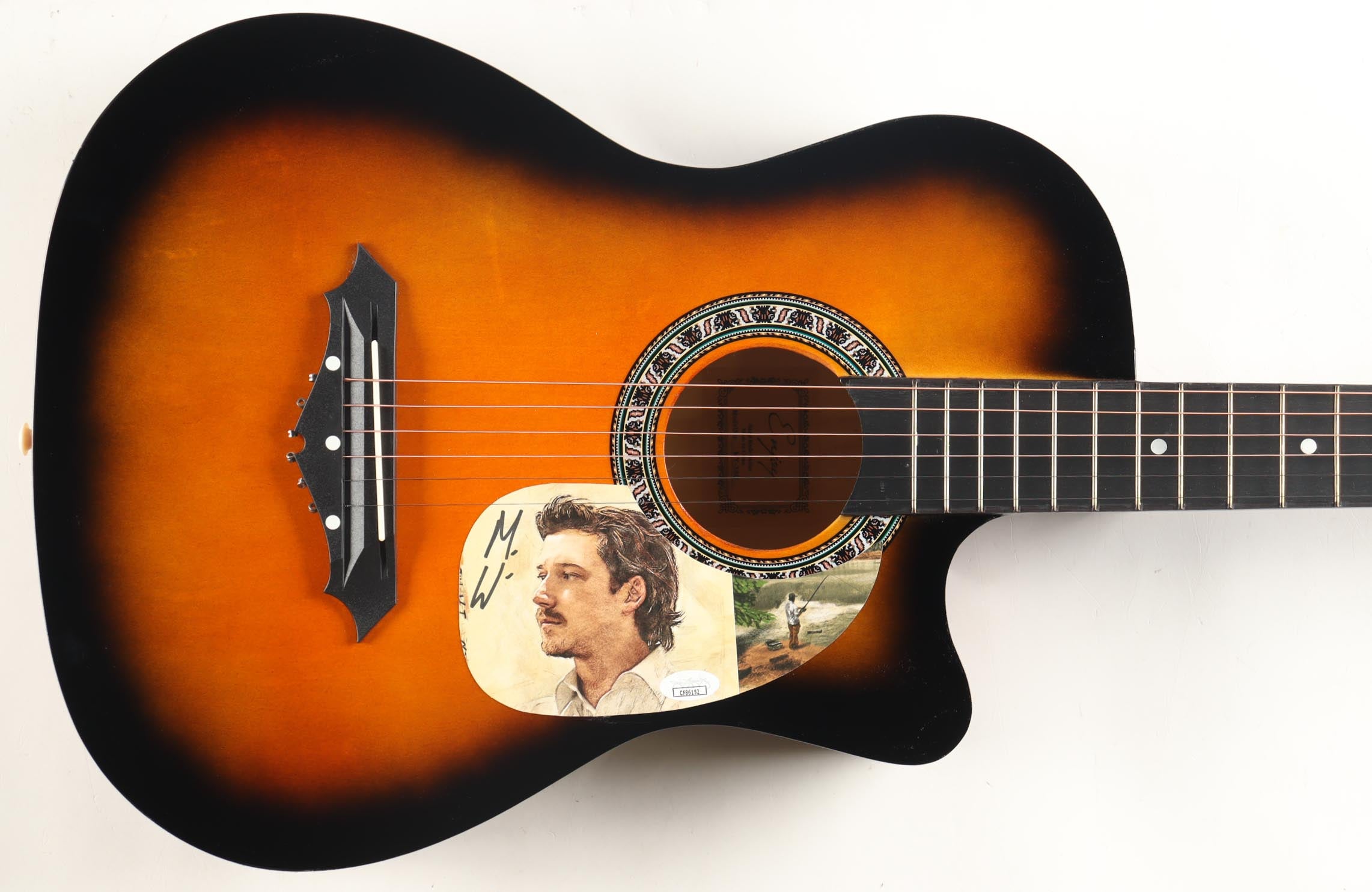Morgan Wallen Autographed Guitar w/ Signed Custom Insert Pickguard | JSA Certified | Country Music Memorabilia