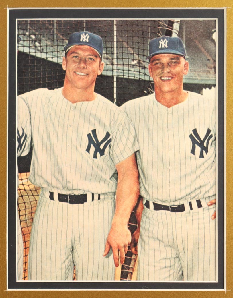 Authentic Mickey Mantle Autographed Custom Framed Cut Display with Jersey and All-Star Pin PSA COA