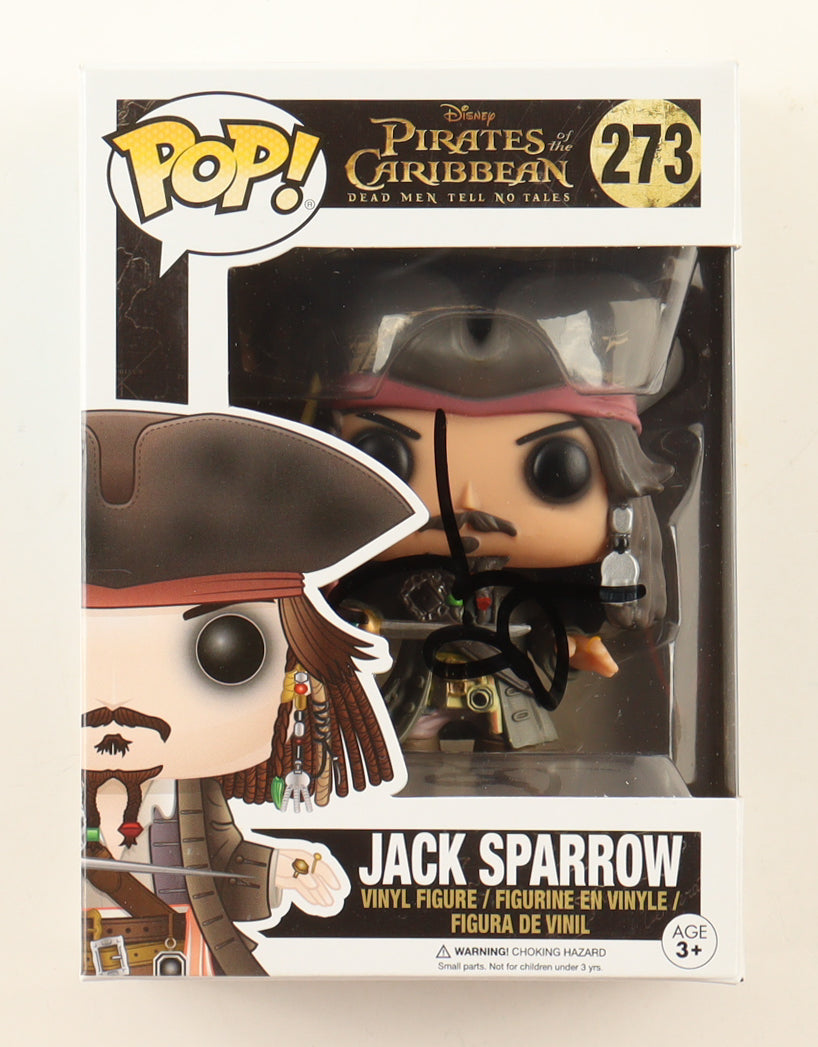 Johnny Depp Signed "Pirates of the Caribbean" Jack Sparrow #273 Funko Pop! Vinyl Figure (PSA)